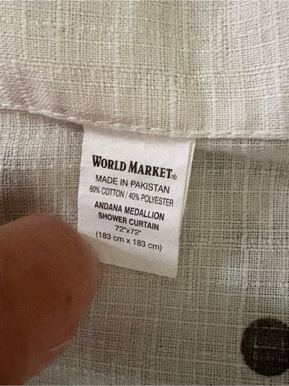 World Market Andala Medallion Shower Curtain